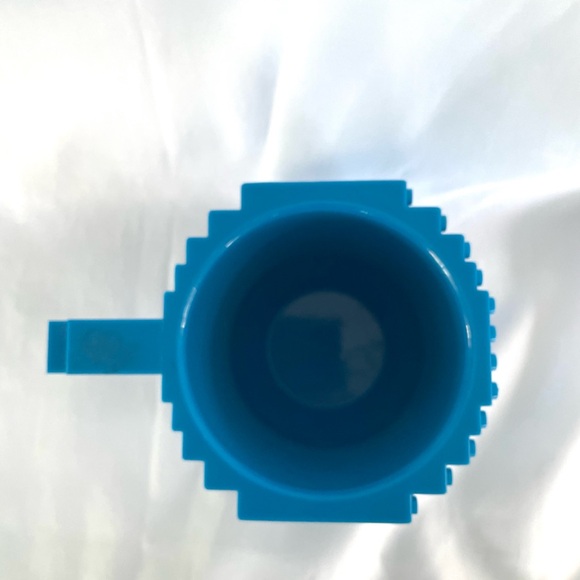 Lego Build-On Brick Blue Coffee Mug 12oz BPA Free Plastic Building Blocks - Picture 5 of 7